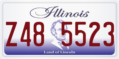 IL license plate Z485523