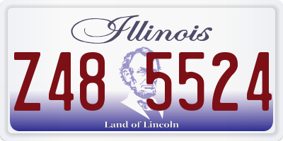IL license plate Z485524