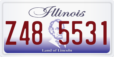 IL license plate Z485531