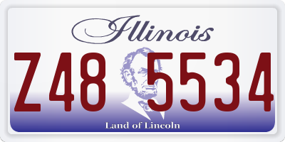 IL license plate Z485534