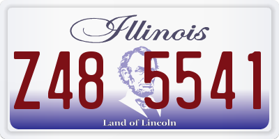 IL license plate Z485541