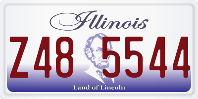 IL license plate Z485544