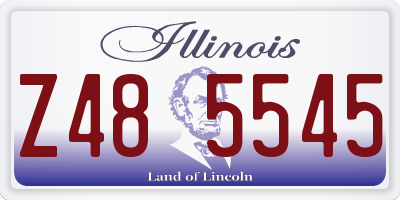 IL license plate Z485545
