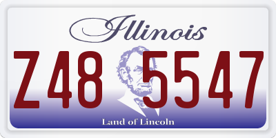 IL license plate Z485547
