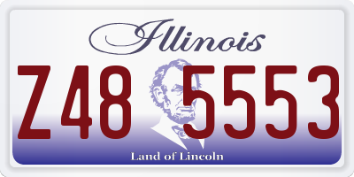 IL license plate Z485553