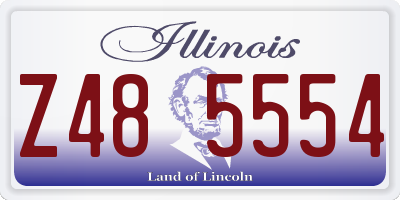 IL license plate Z485554