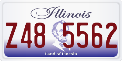 IL license plate Z485562