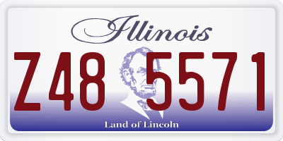 IL license plate Z485571