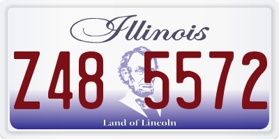 IL license plate Z485572