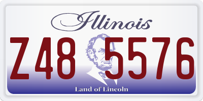 IL license plate Z485576