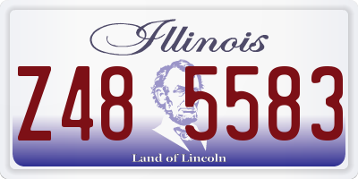 IL license plate Z485583