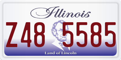 IL license plate Z485585