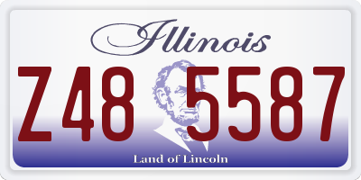 IL license plate Z485587