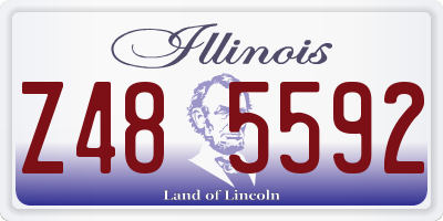 IL license plate Z485592