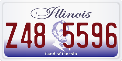 IL license plate Z485596