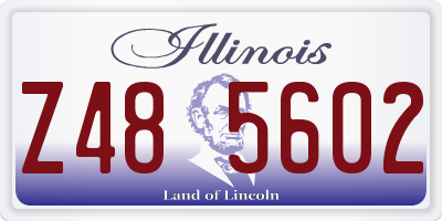 IL license plate Z485602