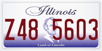 IL license plate Z485603