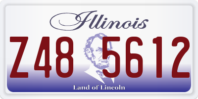 IL license plate Z485612