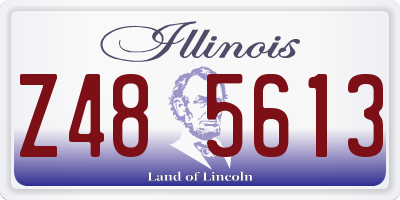 IL license plate Z485613