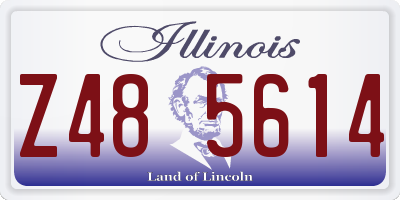 IL license plate Z485614