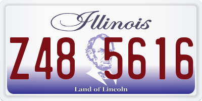 IL license plate Z485616