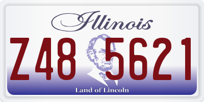 IL license plate Z485621