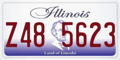 IL license plate Z485623