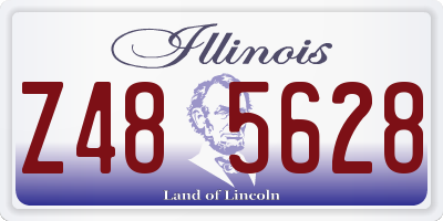 IL license plate Z485628