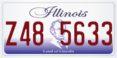 IL license plate Z485633