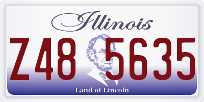 IL license plate Z485635