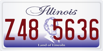 IL license plate Z485636