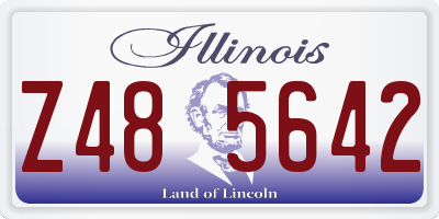 IL license plate Z485642