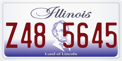 IL license plate Z485645