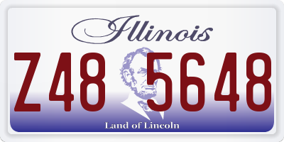 IL license plate Z485648