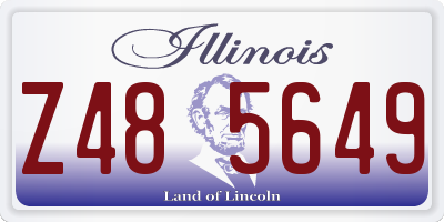 IL license plate Z485649