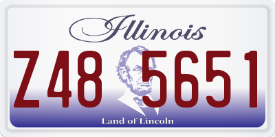 IL license plate Z485651