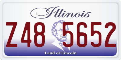 IL license plate Z485652