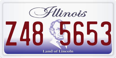 IL license plate Z485653