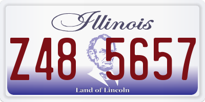 IL license plate Z485657