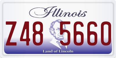 IL license plate Z485660