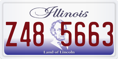 IL license plate Z485663