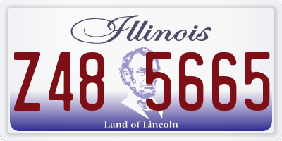 IL license plate Z485665
