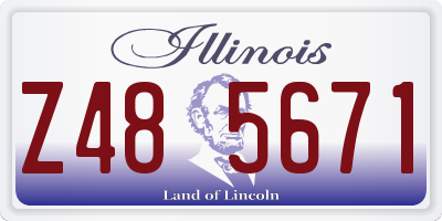IL license plate Z485671