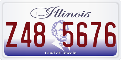 IL license plate Z485676
