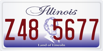 IL license plate Z485677