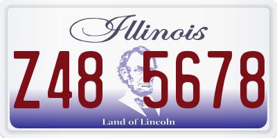 IL license plate Z485678
