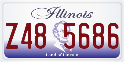 IL license plate Z485686