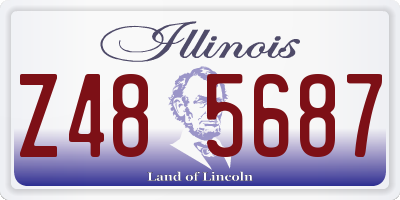 IL license plate Z485687