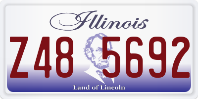 IL license plate Z485692
