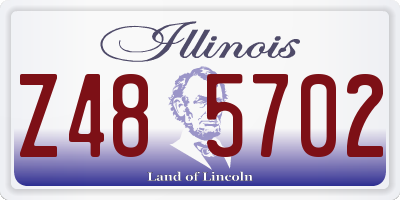 IL license plate Z485702
